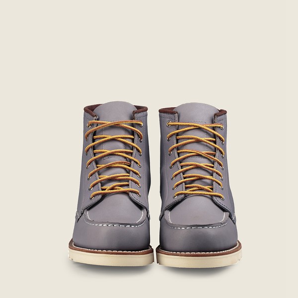 Heritage Støvler Dame - Red Wing 6-Inch Classic Moc – Short Boundary Læder - Grå - VGILMB-863